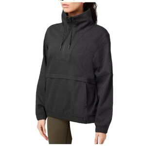Lululemon Women's Medium Black Anorak Pack Light Pullover Hoodie Jacket